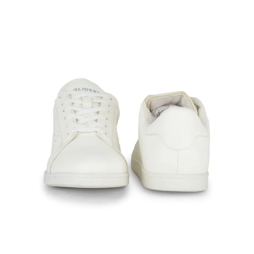 Baskets décontractées Gliders à lacets blancs pour hommes ANDERSON By Liberty