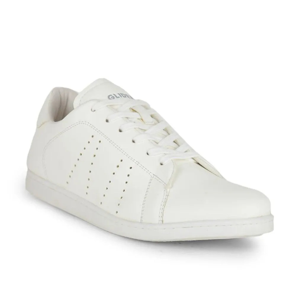 Baskets décontractées Gliders à lacets blancs pour hommes ANDERSON By Liberty