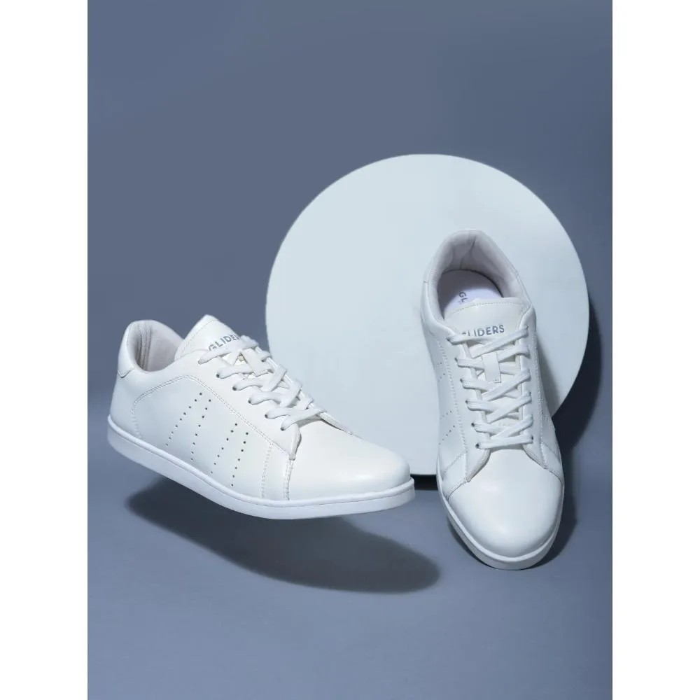 Baskets décontractées Gliders à lacets blancs pour hommes ANDERSON By Liberty