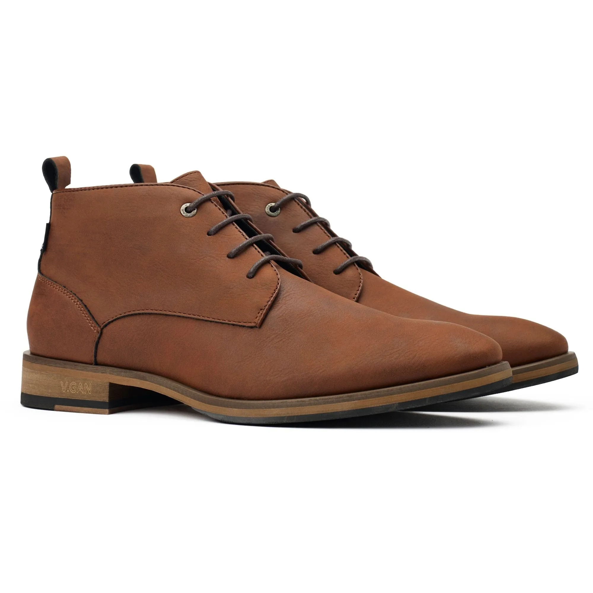 Bottes Chukka en Simili-Cuir Végane pour Homme Goji 2 | Beige