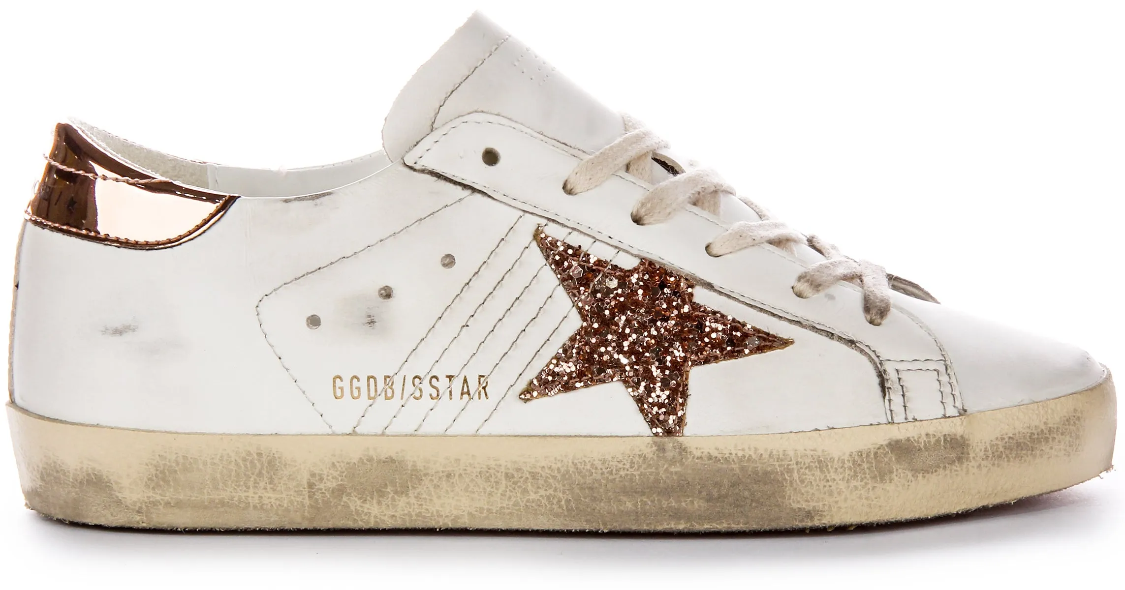 Golden Goose Super Star en blanc bronze pour femmes Chaussures Golden Goose