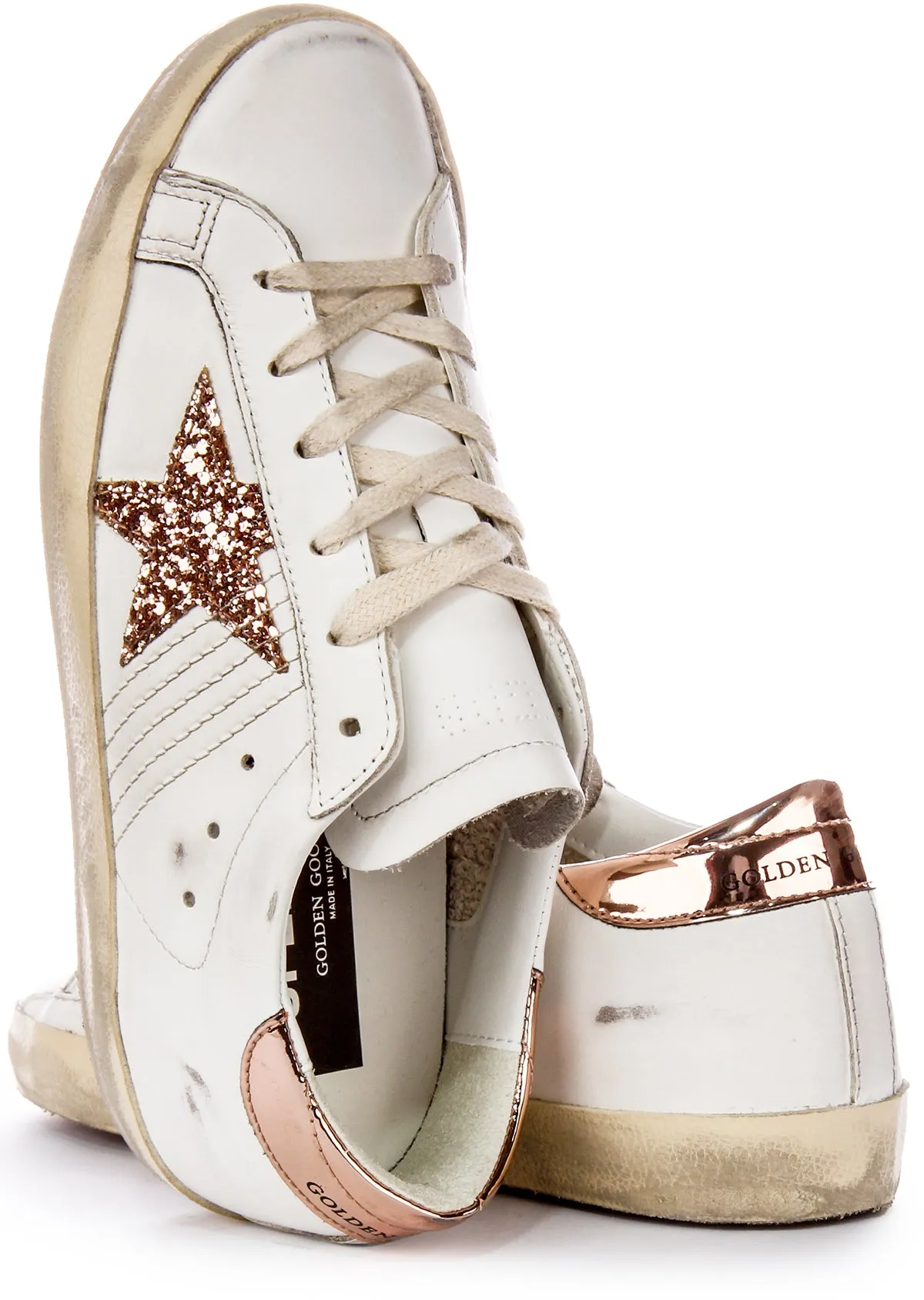 Golden Goose Super Star en blanc bronze pour femmes Chaussures Golden Goose