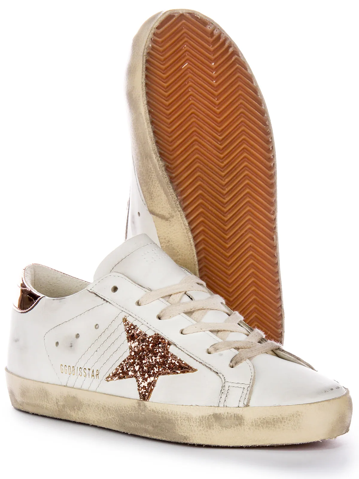 Golden Goose Super Star en blanc bronze pour femmes Chaussures Golden Goose