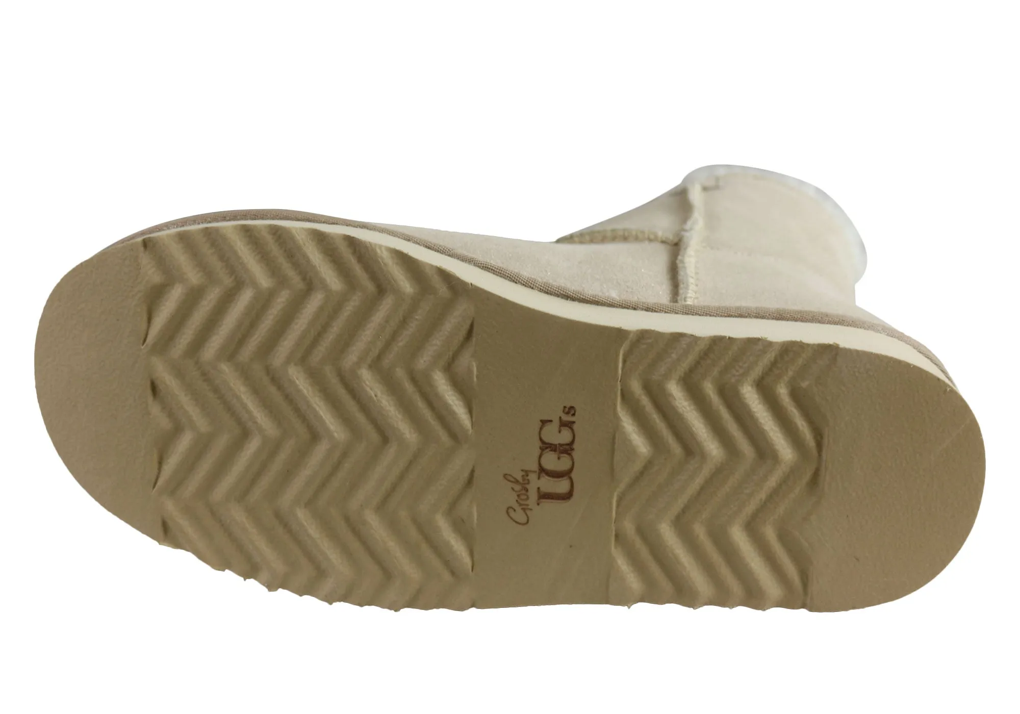 Bottes chaudes et confortables pour femmes Grosby Button Ugg avec doublure en peau de mouton - Chaussures Grosby