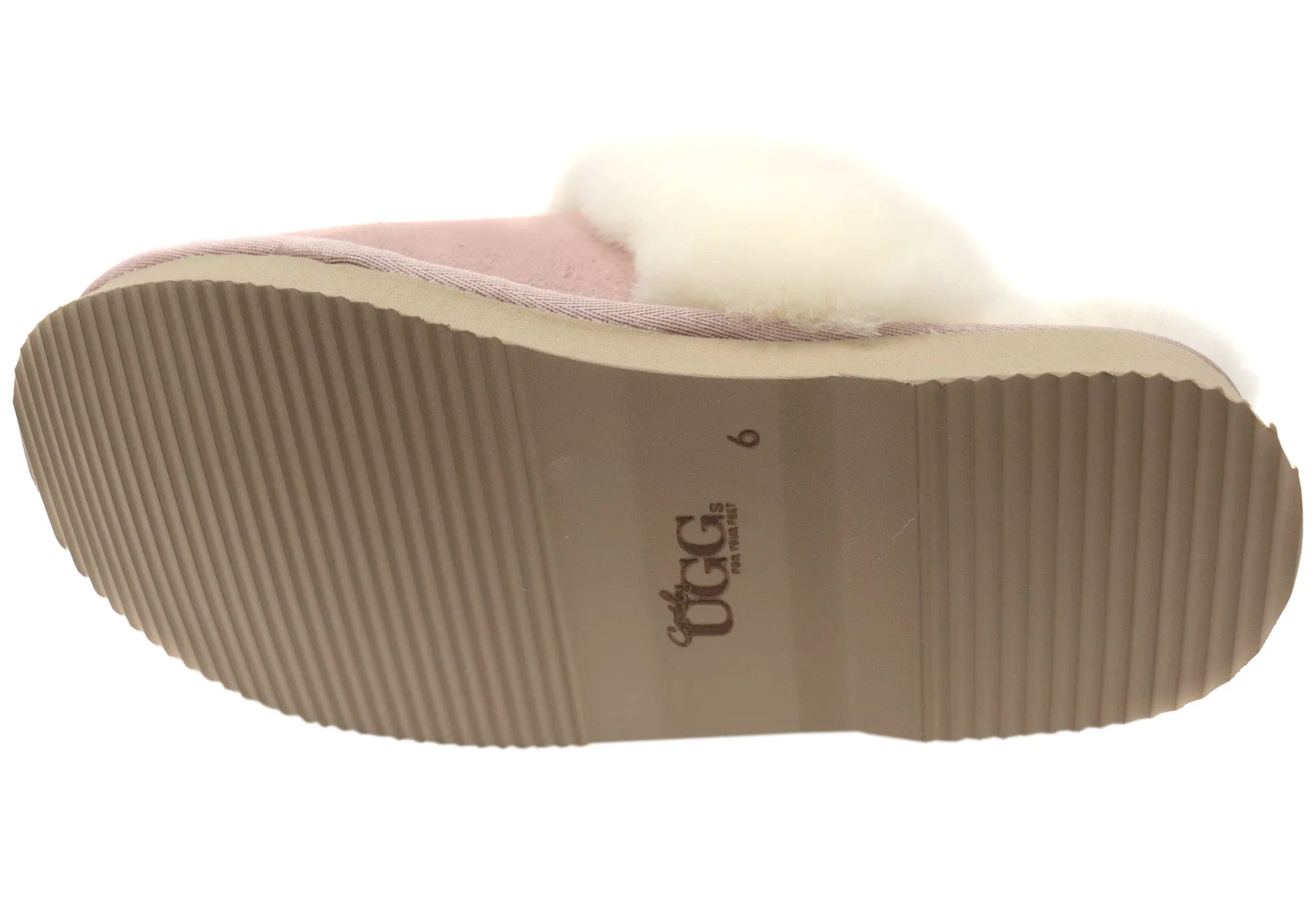 Grosby Denni Ugg Pantoufles Femme Confortables à Dos Ouvert Chaussures Grosby