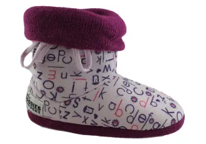 Grosby Hoodie Alpha Girl Kids Bootie Slippers Grosby Shoes