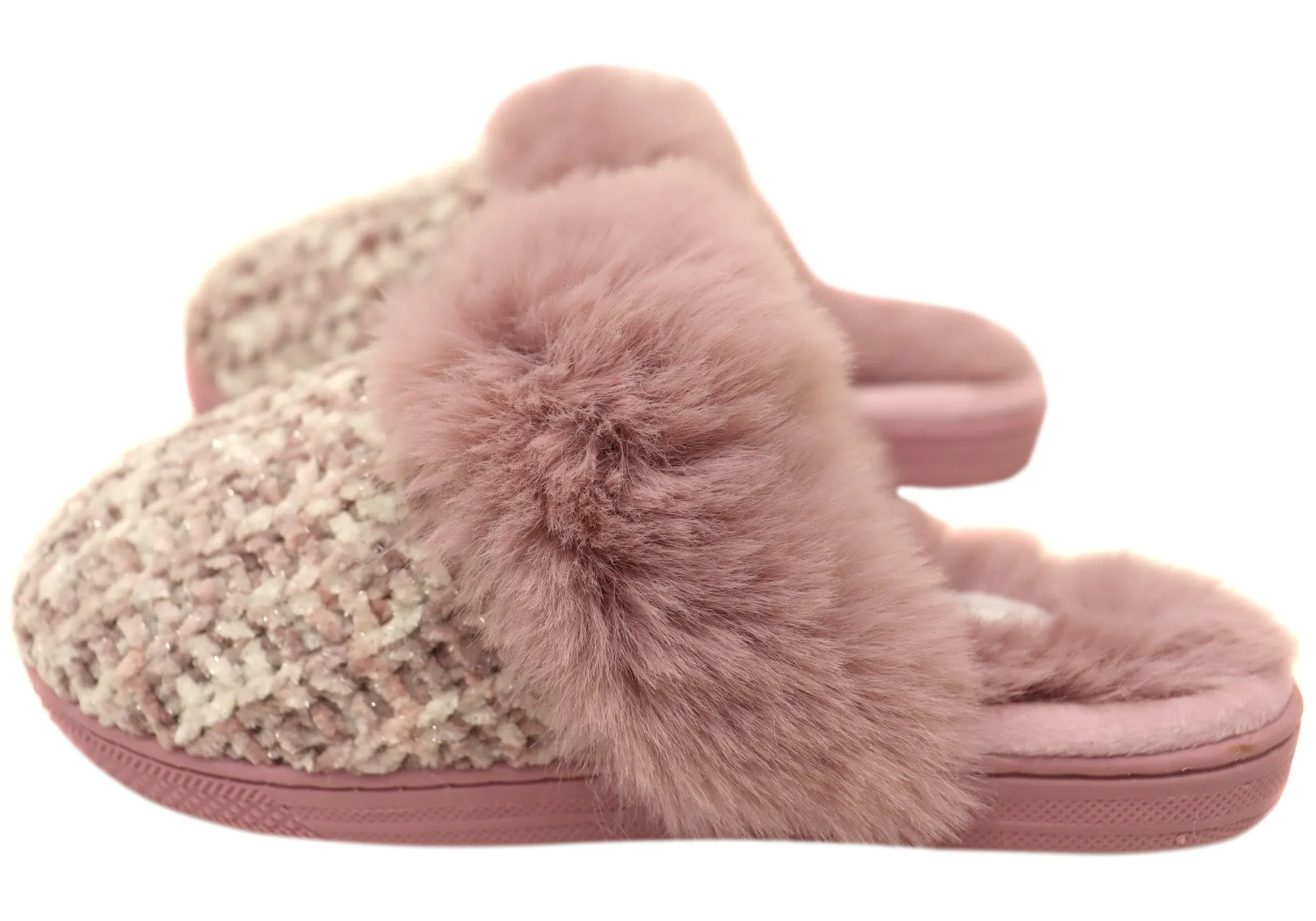 Grosby Marnie Chaussons Femme Confortables à Dos Ouvert Grosby Shoes