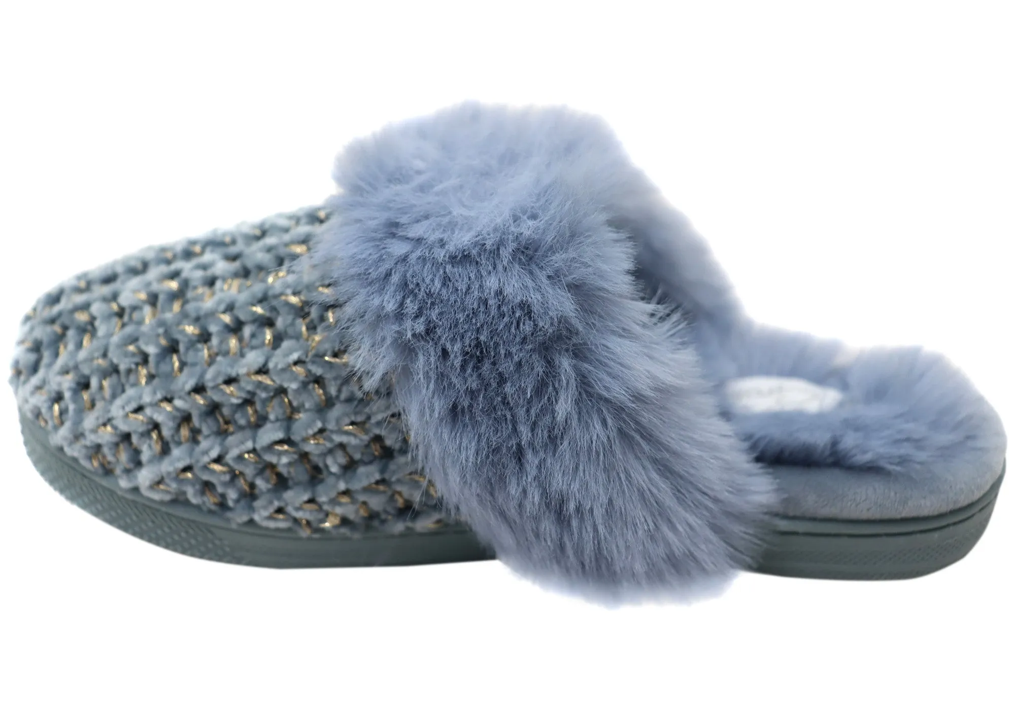 Grosby Marnie Chaussons Femme Confortables à Dos Ouvert Grosby Shoes