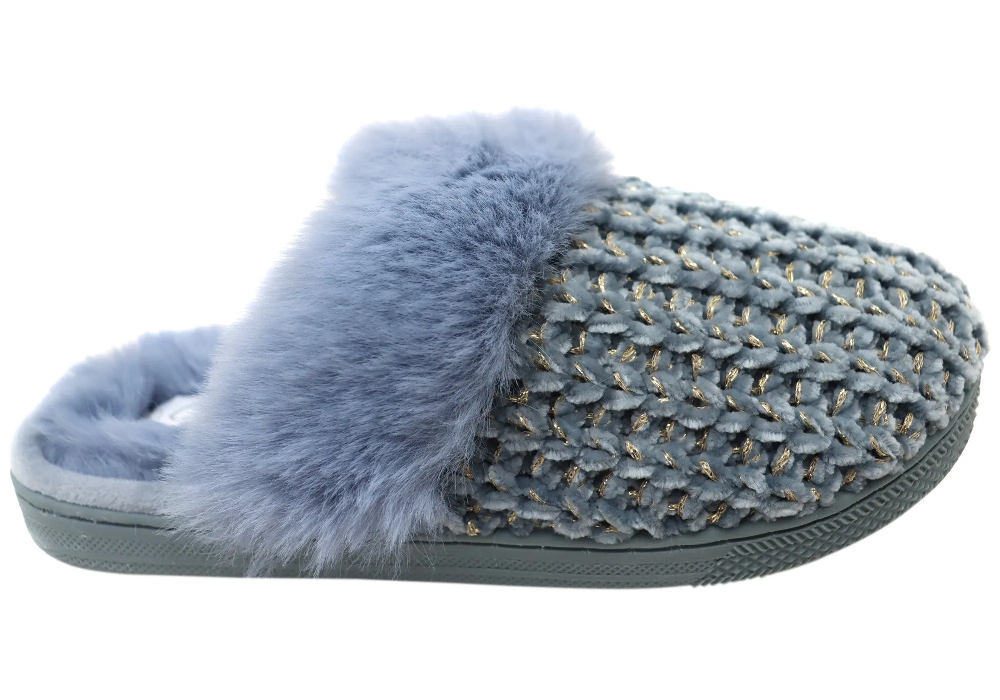 Grosby Marnie Chaussons Femme Confortables à Dos Ouvert Grosby Shoes