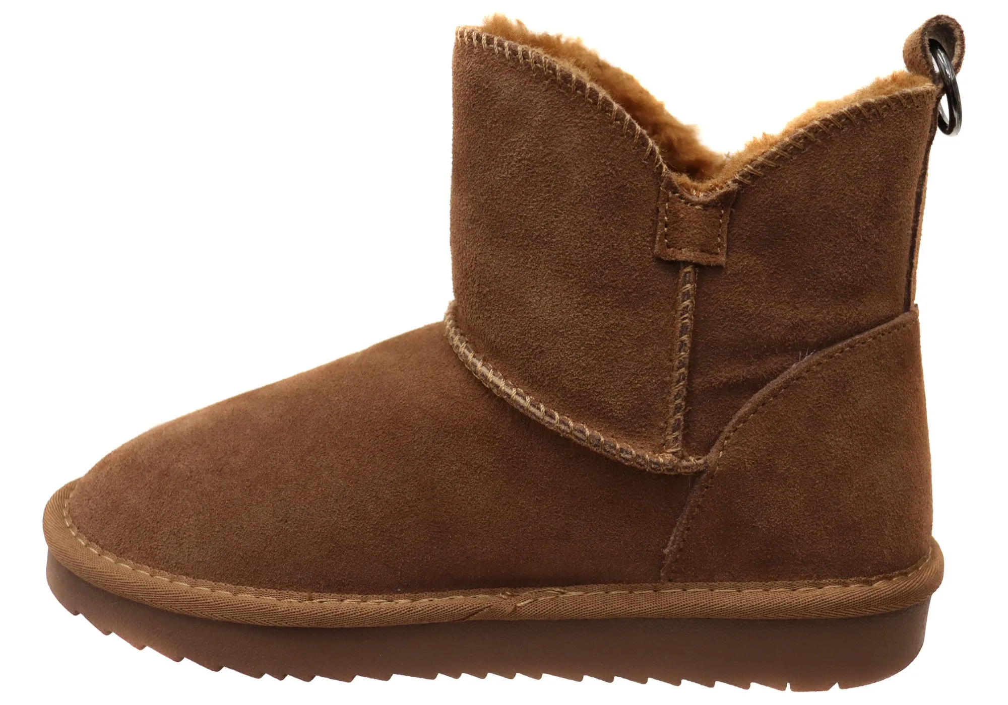 Grosby Nahil Chaussons d'intérieur en cuir chauds et confortables pour femmes Grosby Shoes