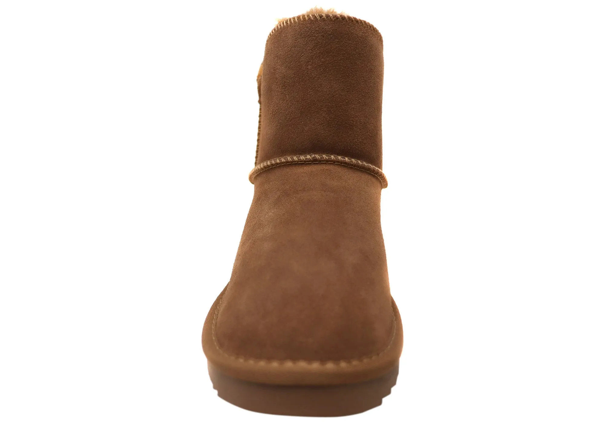 Grosby Nahil Chaussons d'intérieur en cuir chauds et confortables pour femmes Grosby Shoes