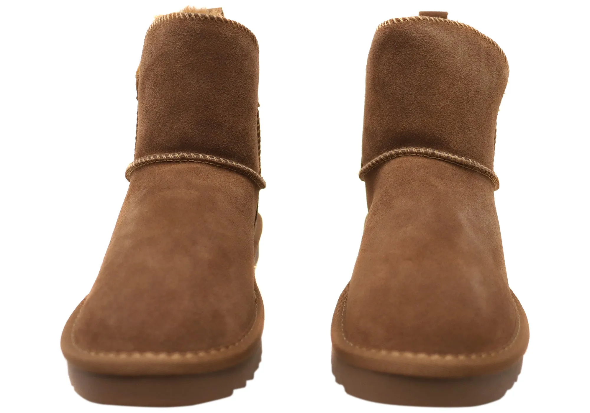 Grosby Nahil Chaussons d'intérieur en cuir chauds et confortables pour femmes Grosby Shoes