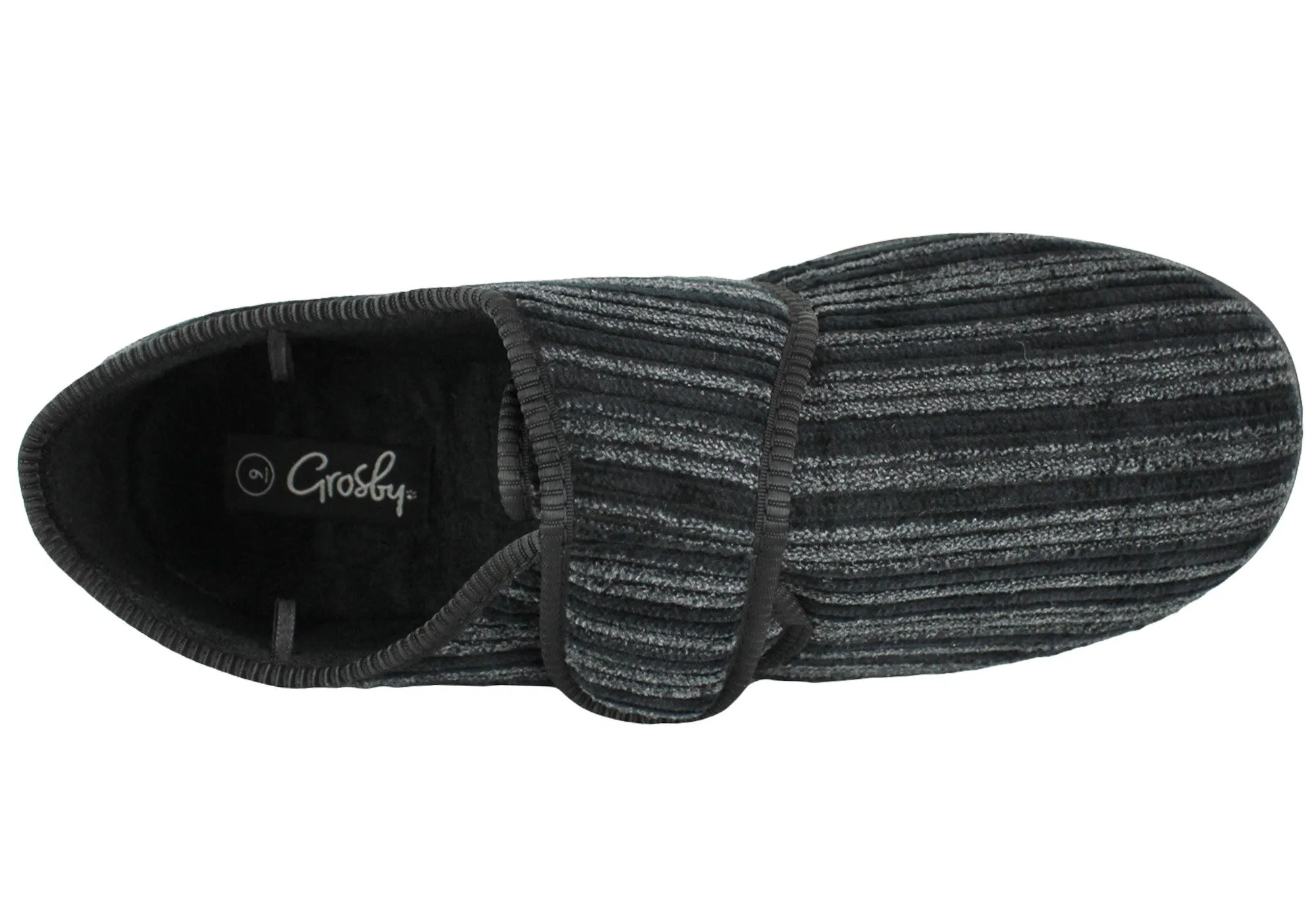 Grosby Thurston Pantoufles d'intérieur pour hommes à bride réglable Chaussures Grosby