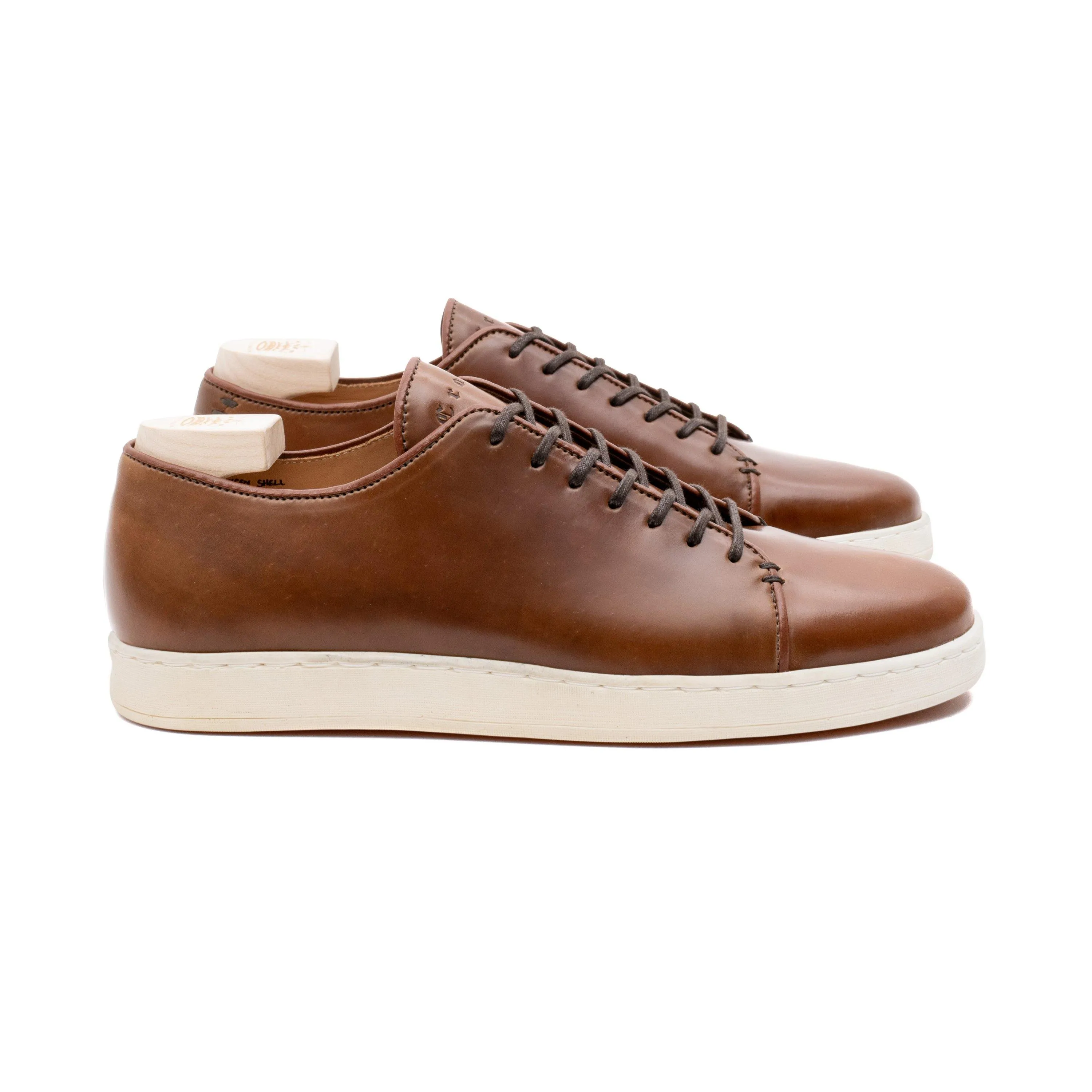 Harlestone Derby - Shell Cordovan Bourbon Horween - Pack de Soin Deluxe