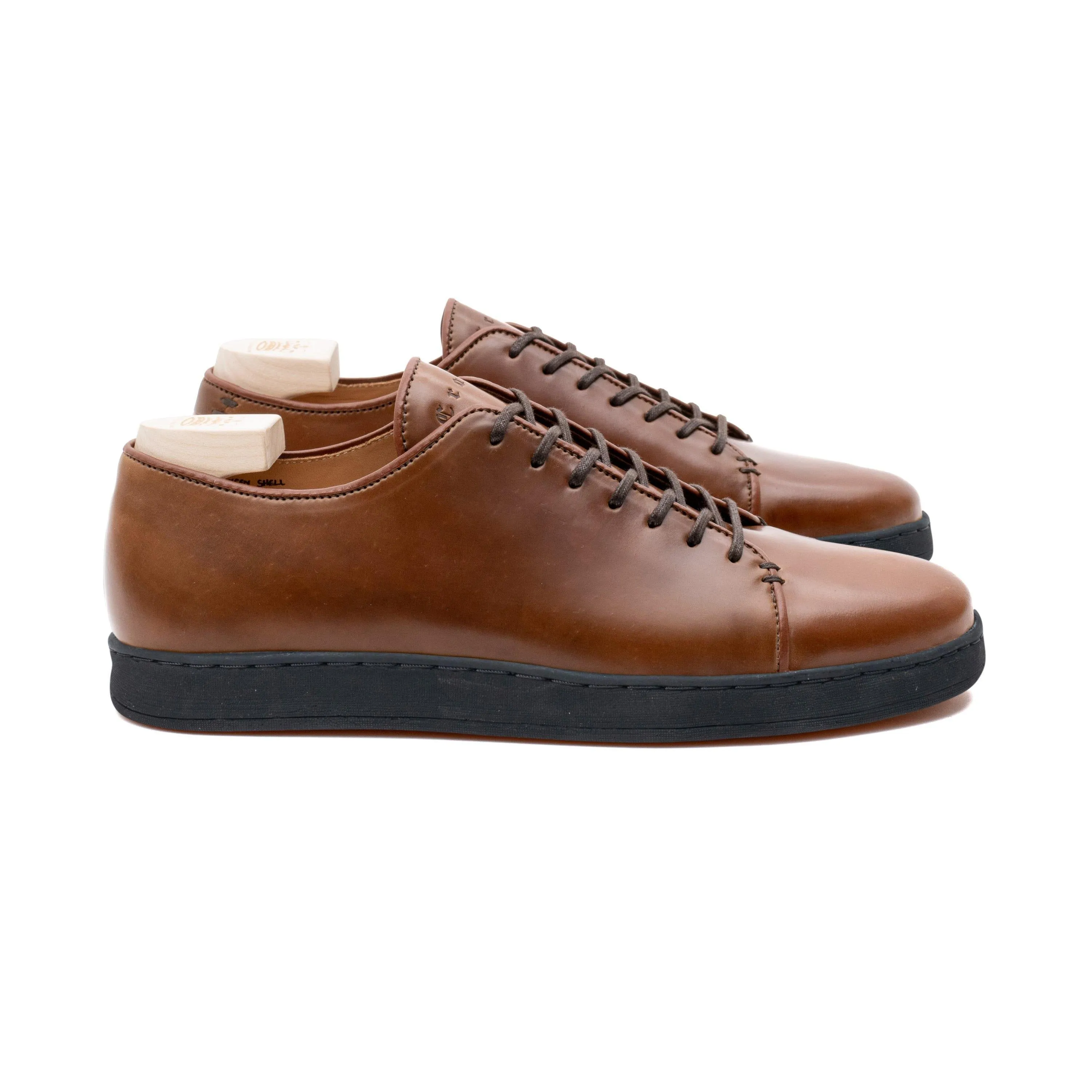 Harlestone Derby - Shell Cordovan Bourbon Horween - Pack de Soin Deluxe