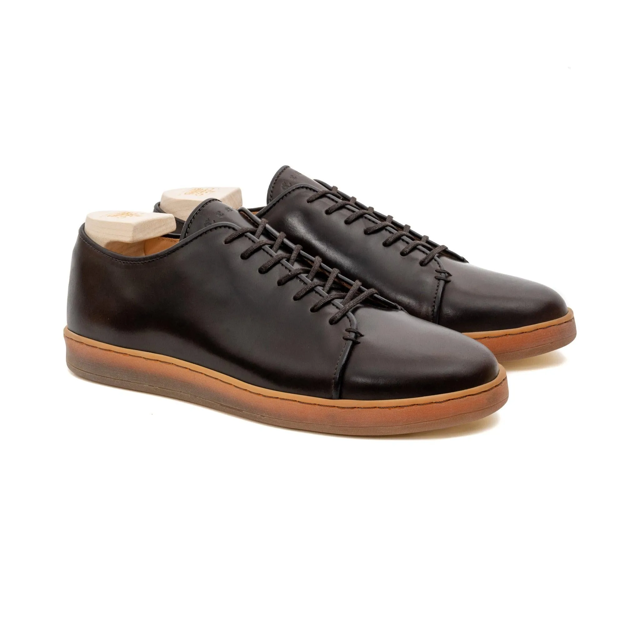 Harlestone Derby - Shell Cordovan Cognac Foncé Horween
