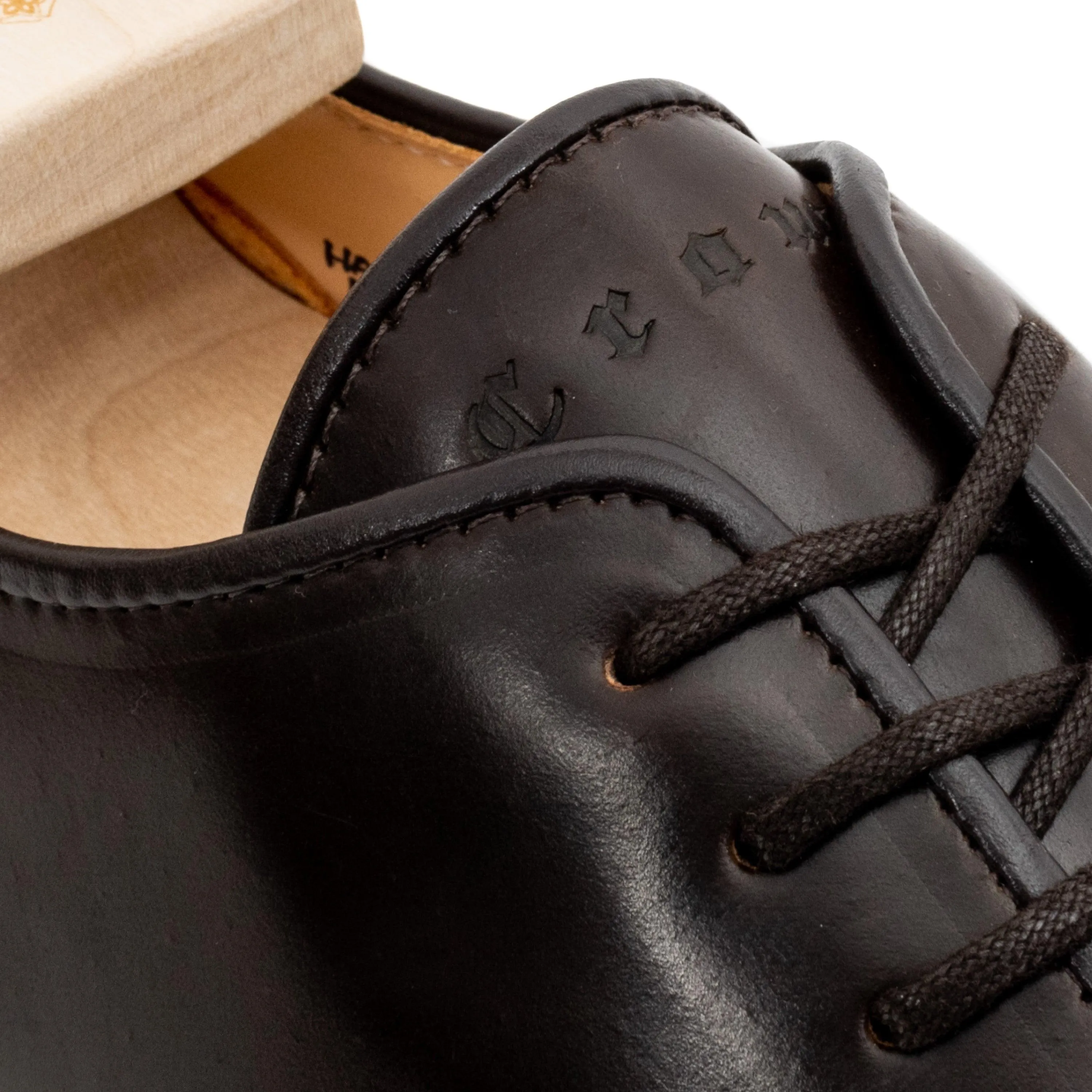 Harlestone Derby - Shell Cordovan Cognac Foncé Horween
