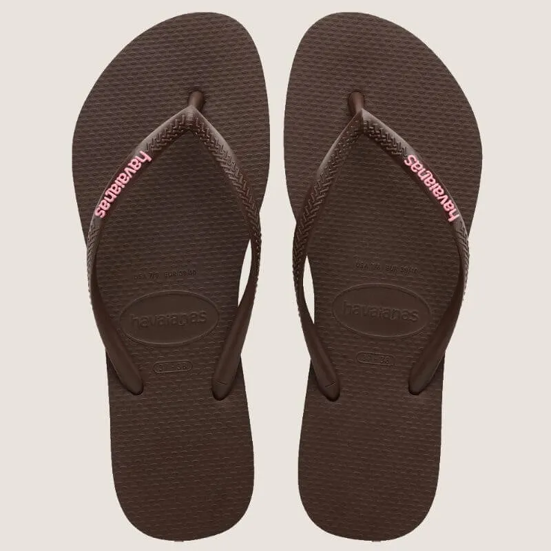 Havaianas Slim Tong en Caoutchouc avec Logo_Havaianas