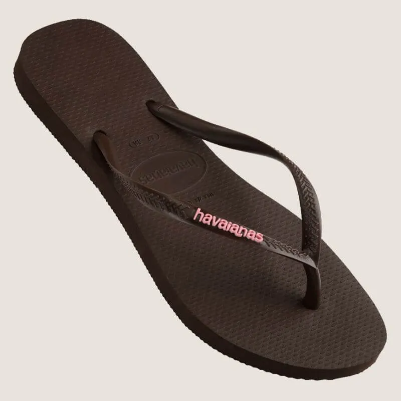Havaianas Slim Tong en Caoutchouc avec Logo_Havaianas