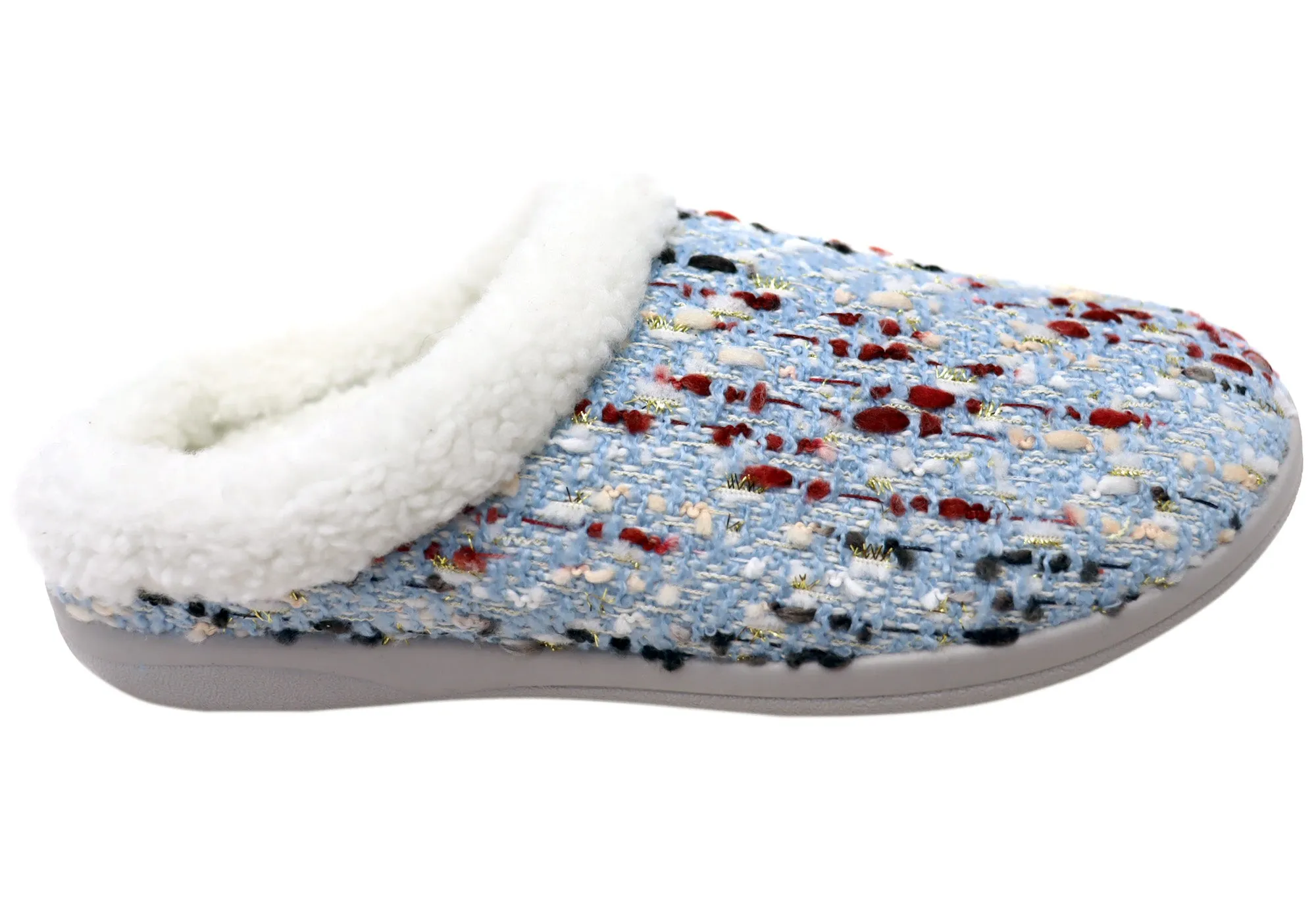 Chaussons Femme Homyped Glade Confortables et Soutenants à Dos Ouvert