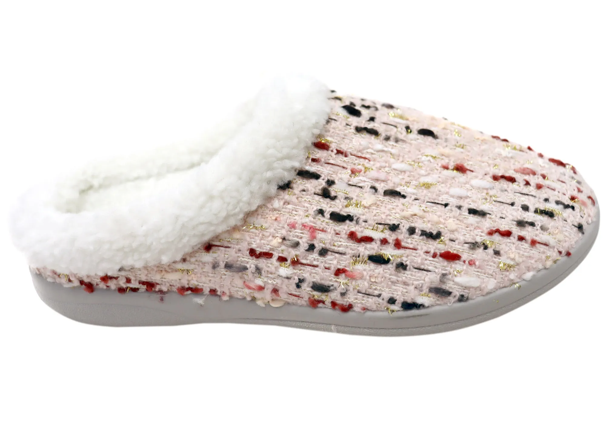 Chaussons Femme Homyped Glade Confortables et Soutenants à Dos Ouvert