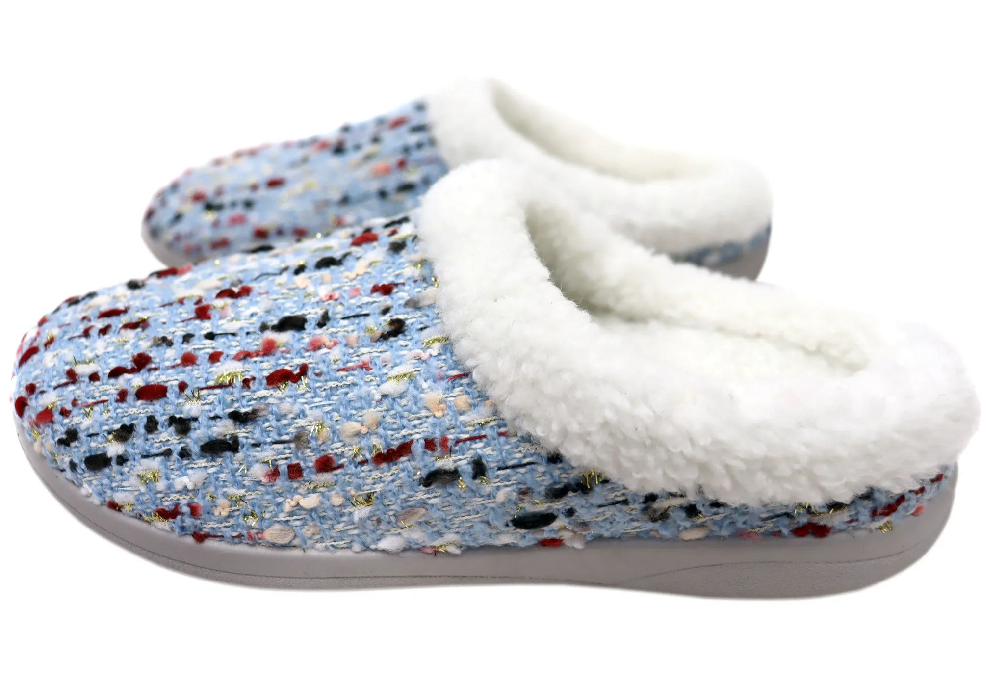 Chaussons Femme Homyped Glade Confortables et Soutenants à Dos Ouvert