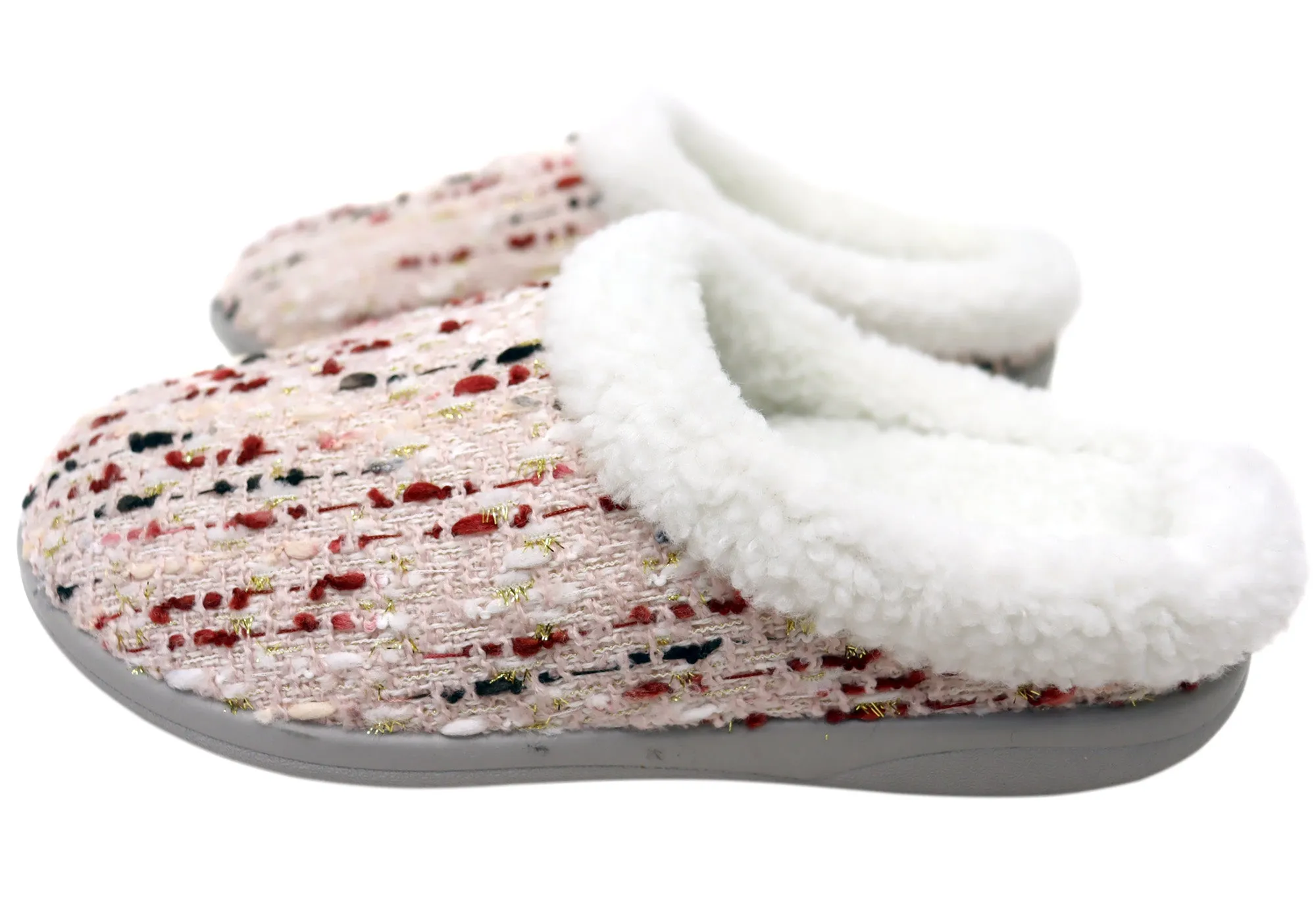 Chaussons Femme Homyped Glade Confortables et Soutenants à Dos Ouvert
