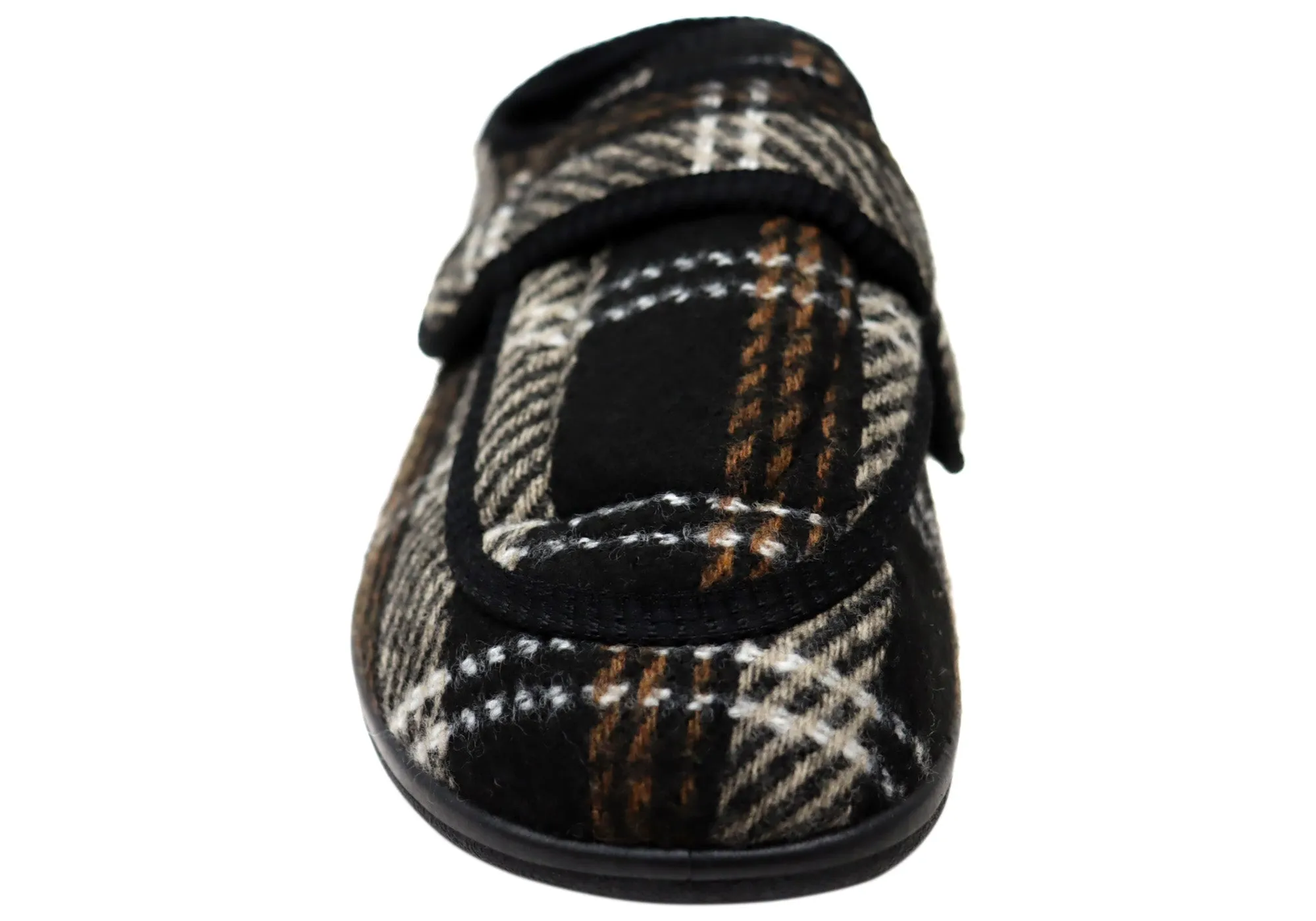 Homyped Chaussures Hommes Arnold 2 Pantoufles Extra Extra Larges à Lanières Réglables