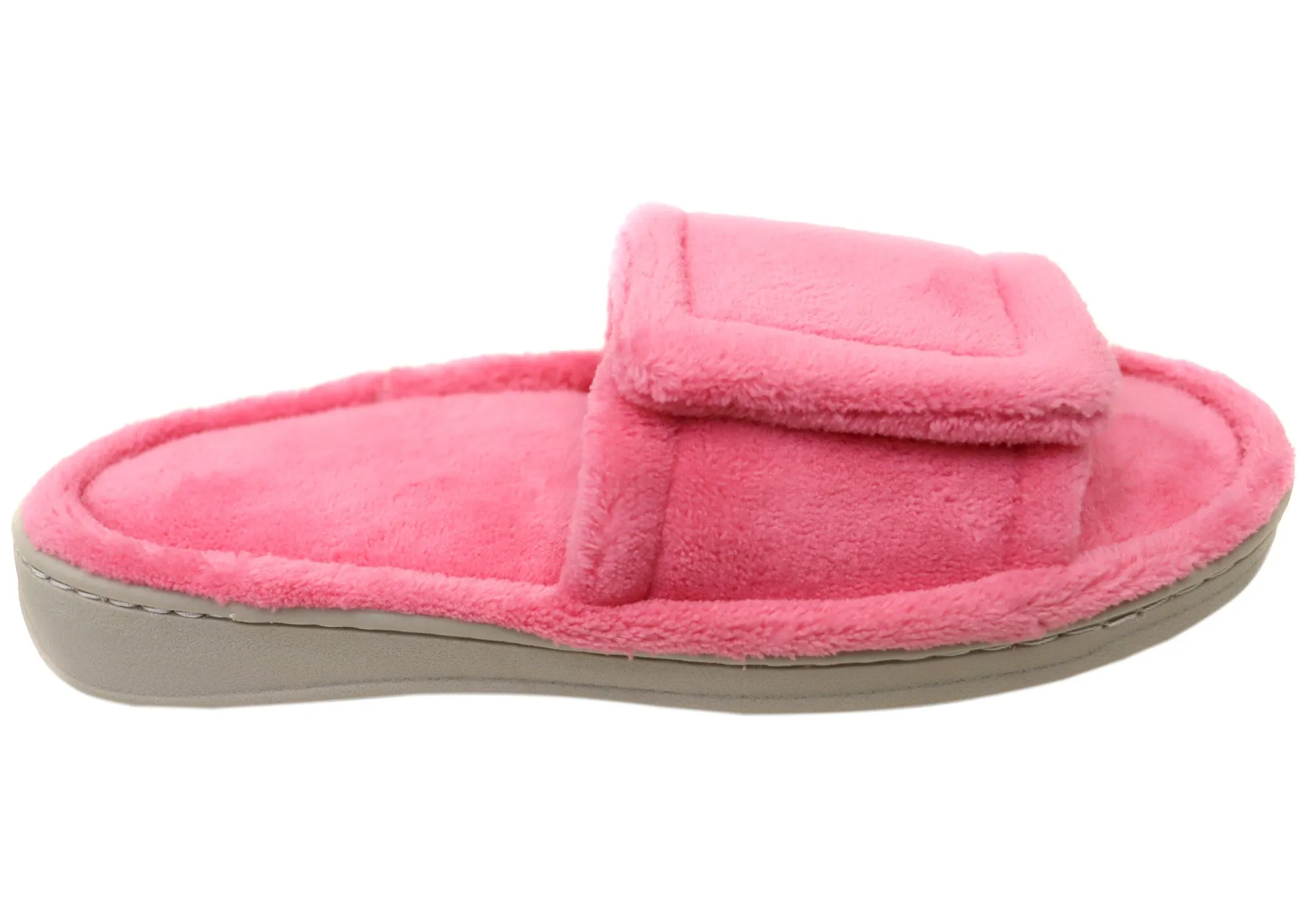 Homyped Una Strap Chaussons Femme Confortables à Large Largeur et Bout Ouvert