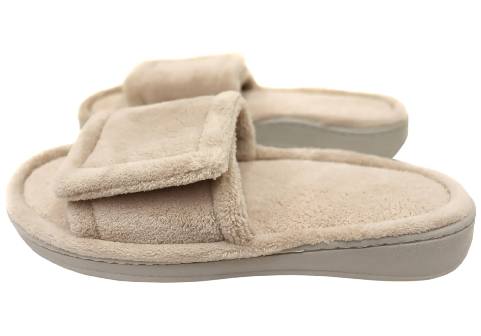 Homyped Una Strap Chaussons Femme Confortables à Large Largeur et Bout Ouvert