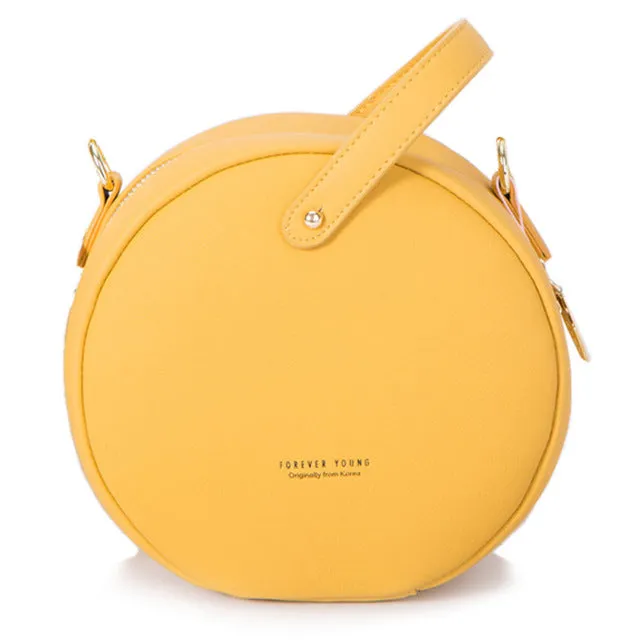Sac à bandoulière circulaire TENDANCE pour femmes en cuir, sac messager pour femmes, bourse pour dames, sac à main rond Bolsa, sacs Fashion Nova