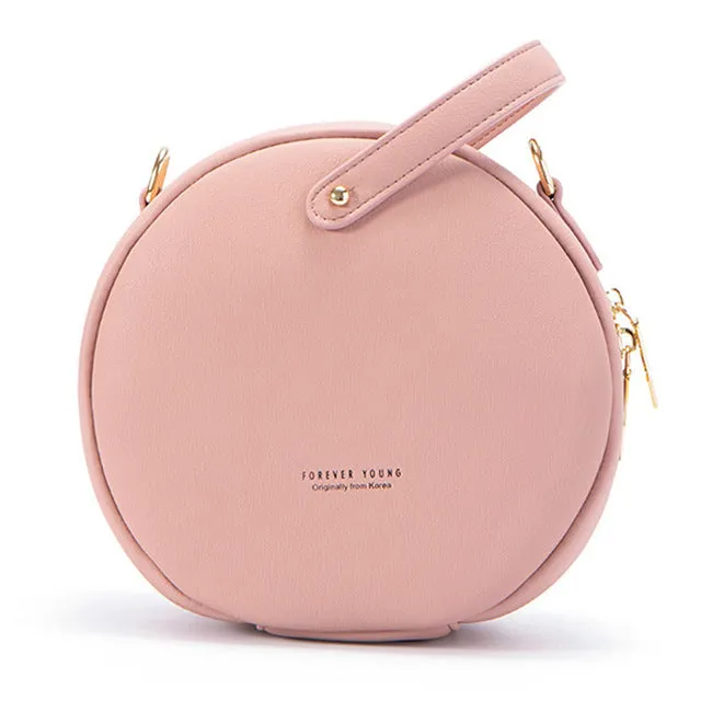 Sac à bandoulière circulaire TENDANCE pour femmes en cuir, sac messager pour femmes, bourse pour dames, sac à main rond Bolsa, sacs Fashion Nova