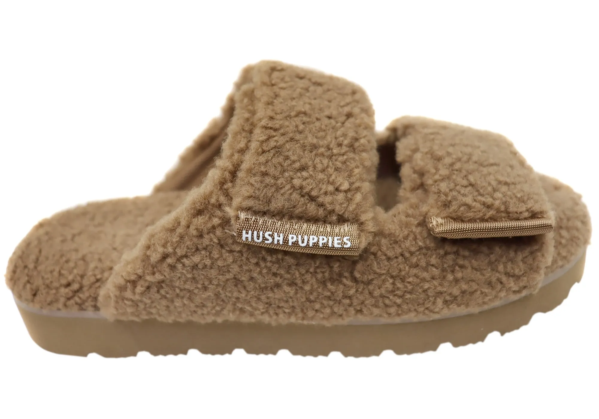 Hush Puppies Chaussons Femme Confortables à Bout Ouvert Doux Hush Puppies