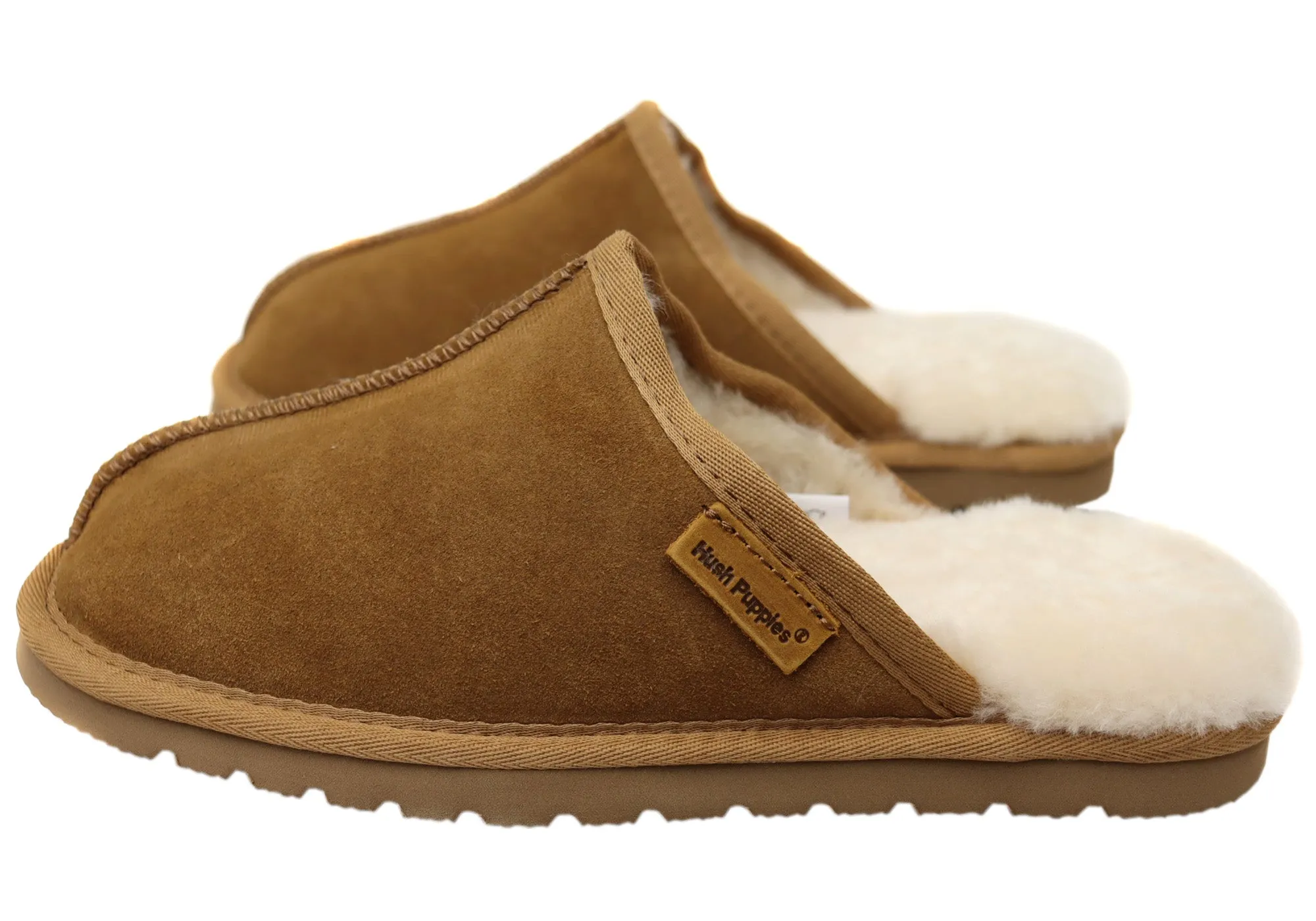 Hush Puppies Loch Chaussons Homme Confortables à Talon Ouvert Chaussures Hush Puppies