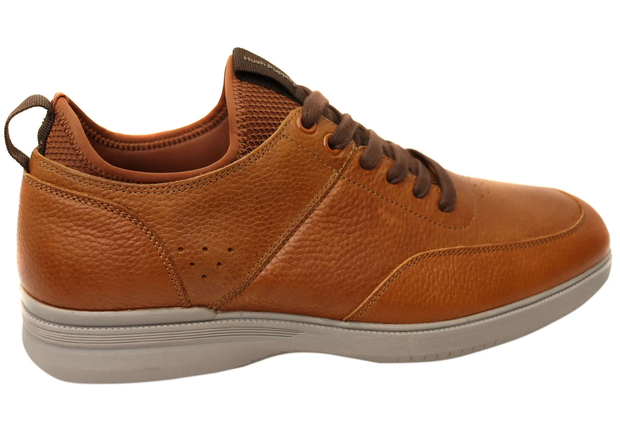 Chaussures confortables en cuir Hush Puppies Lotad pour hommes, largeur extra large