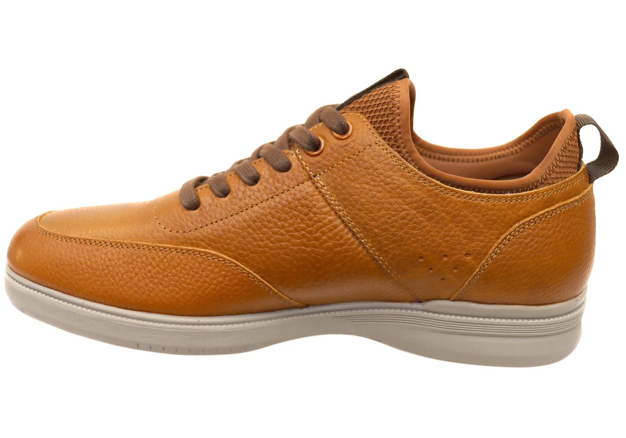 Chaussures confortables en cuir Hush Puppies Lotad pour hommes, largeur extra large