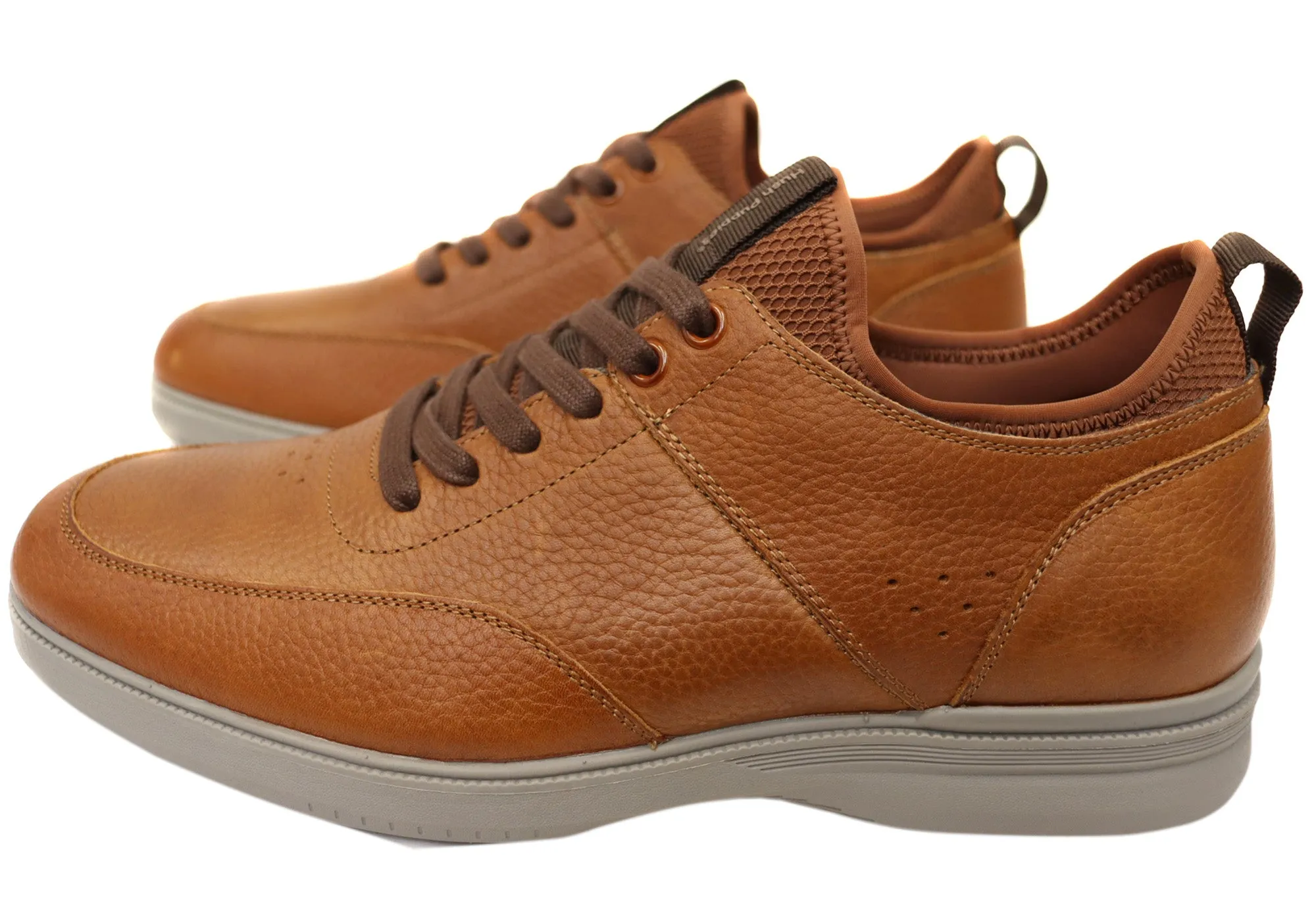 Chaussures confortables en cuir Hush Puppies Lotad pour hommes, largeur extra large