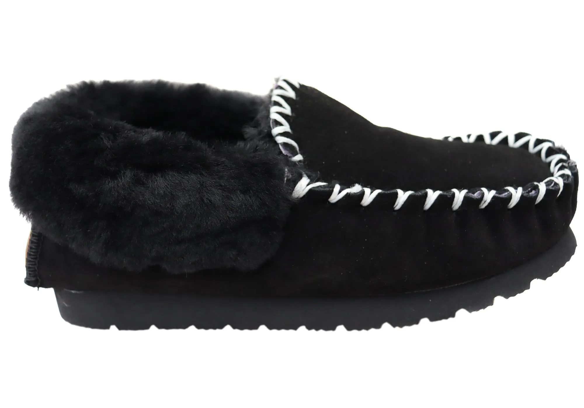 Hush Puppies Chaussons Mocassins Confortables pour Homme à Poils Longs Hush Puppies