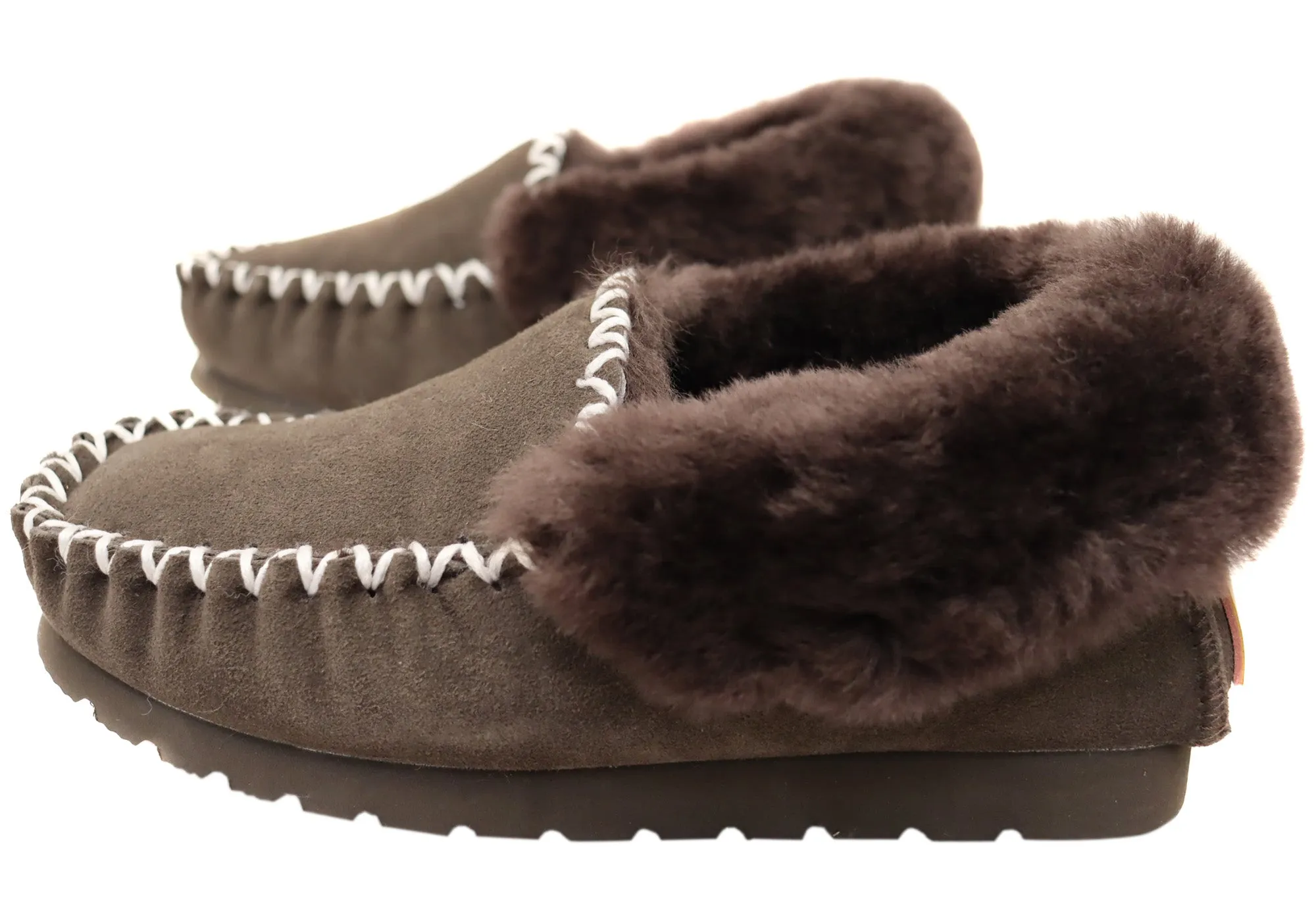 Hush Puppies Chaussons Mocassins Confortables pour Homme à Poils Longs Hush Puppies