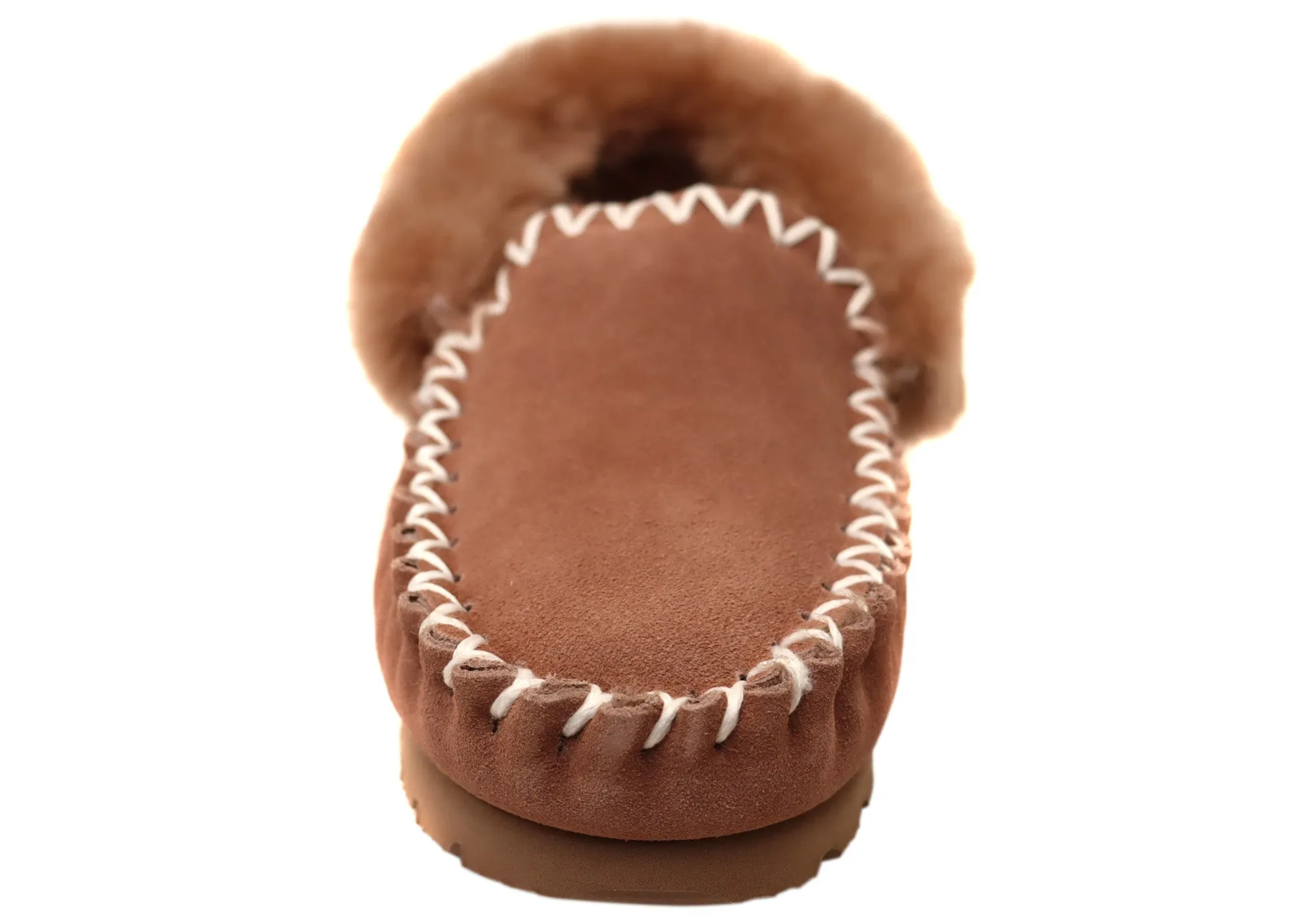Hush Puppies Chaussons Mocassins Confortables pour Femmes à Poils Longs Hush Puppies