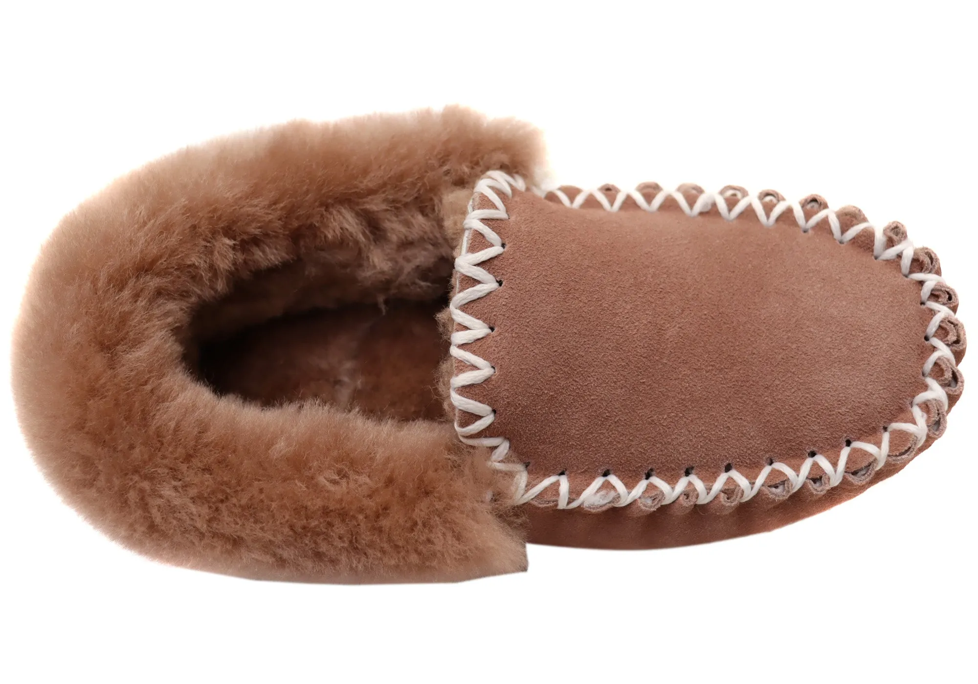 Hush Puppies Chaussons Mocassins Confortables pour Femmes à Poils Longs Hush Puppies