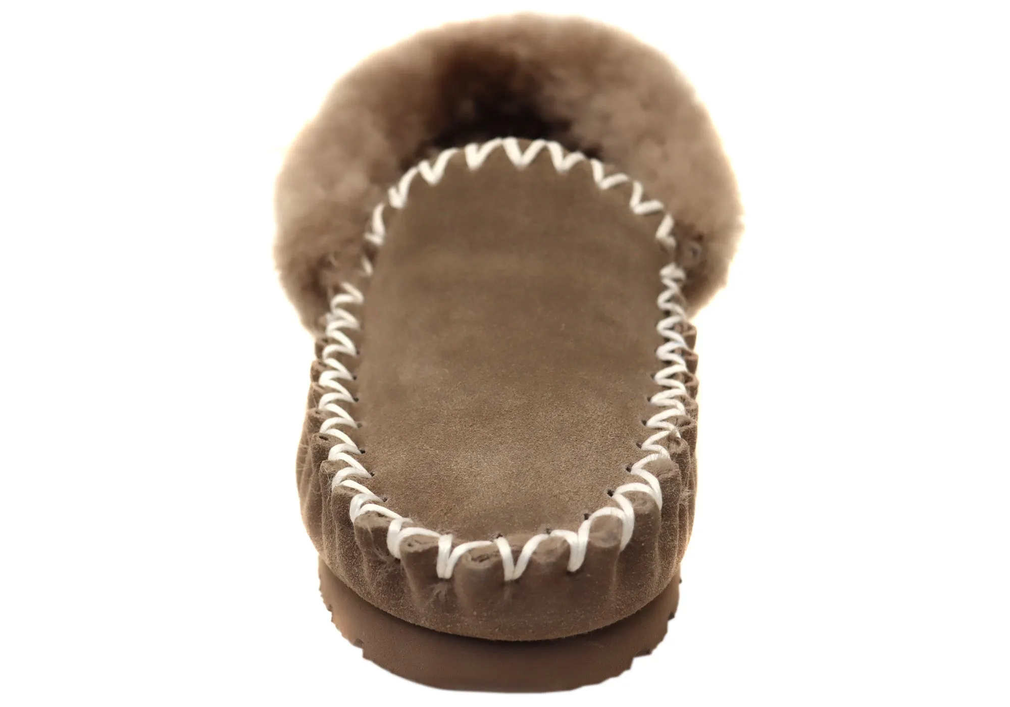 Hush Puppies Chaussons Mocassins Confortables pour Femmes à Poils Longs Hush Puppies