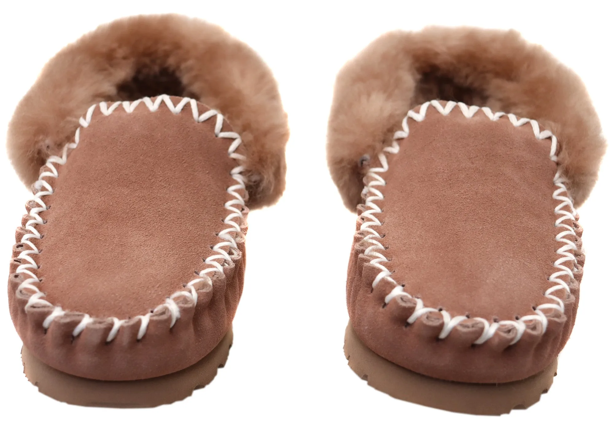 Hush Puppies Chaussons Mocassins Confortables pour Femmes à Poils Longs Hush Puppies
