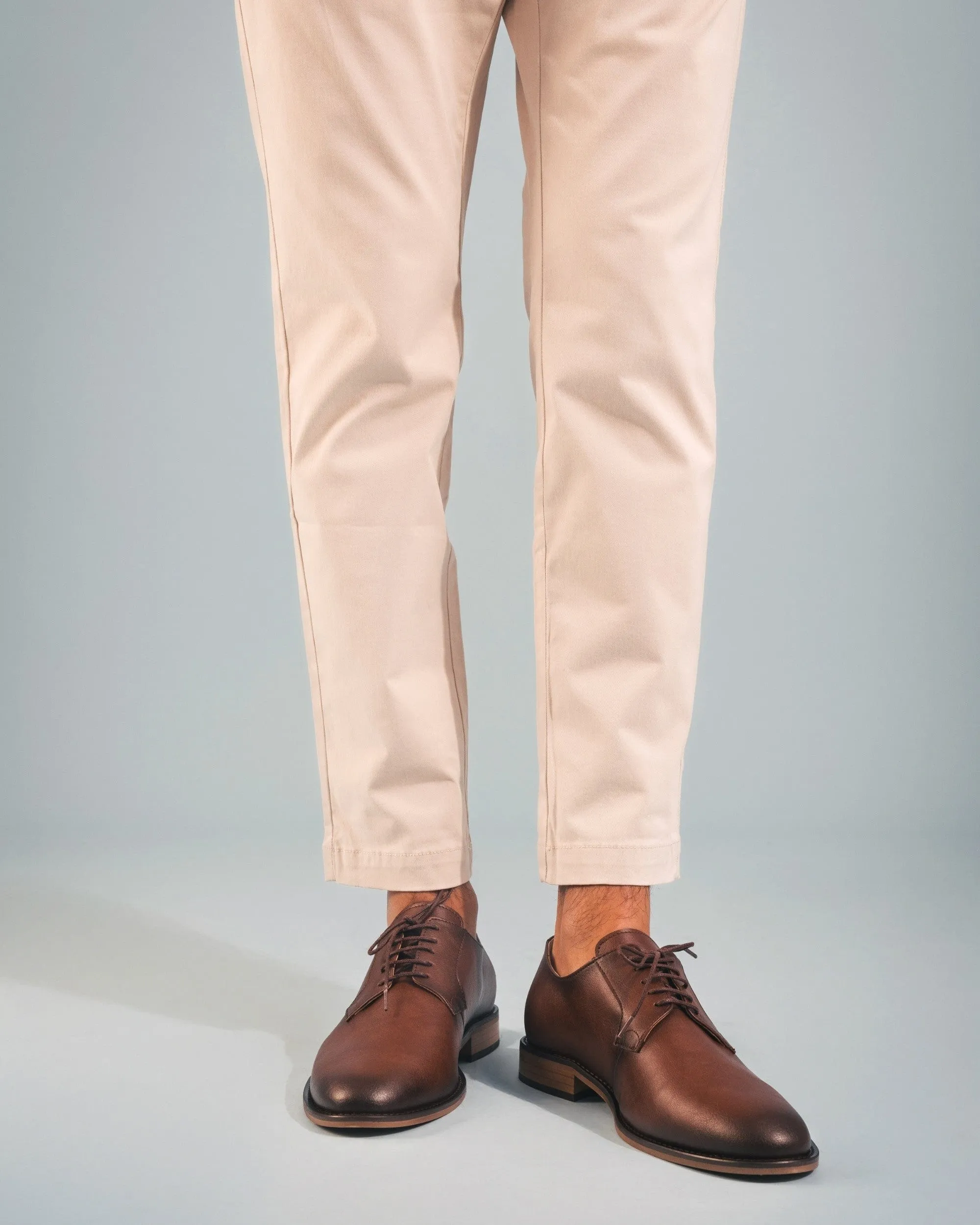 Chaussures Blucher en Cuir Végan pour Homme Jake | Marron