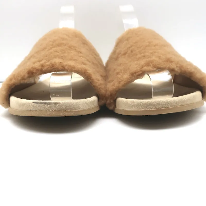 Sandales à glissière en peau retournée Jenni Kayne Naturel Taille 41