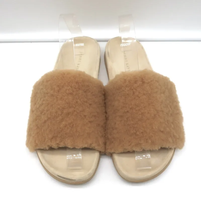 Sandales à glissière en peau retournée Jenni Kayne Naturel Taille 41