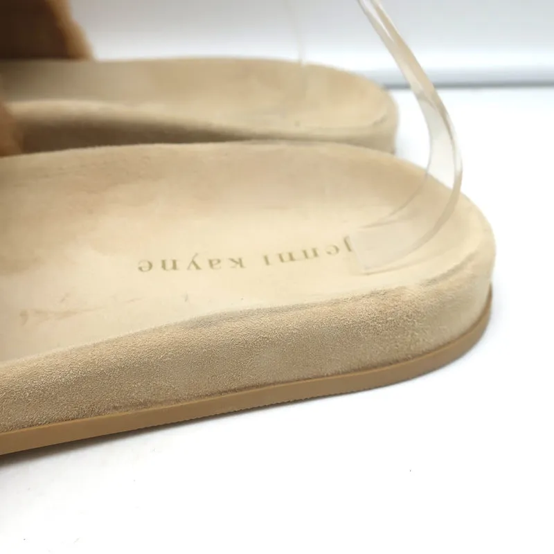 Sandales à glissière en peau retournée Jenni Kayne Naturel Taille 41