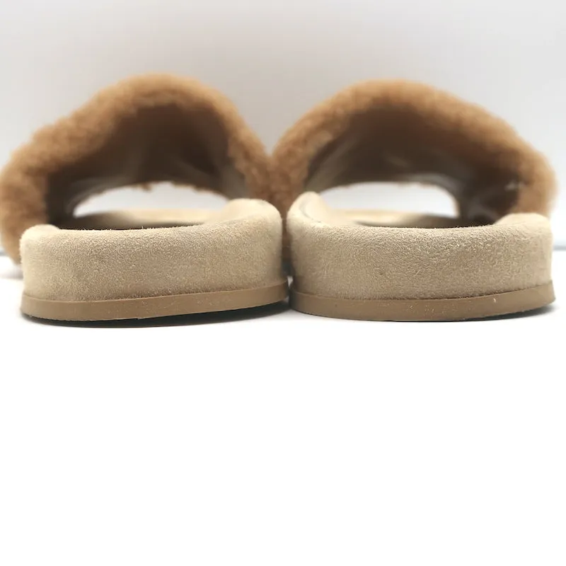 Sandales à glissière en peau retournée Jenni Kayne Naturel Taille 41