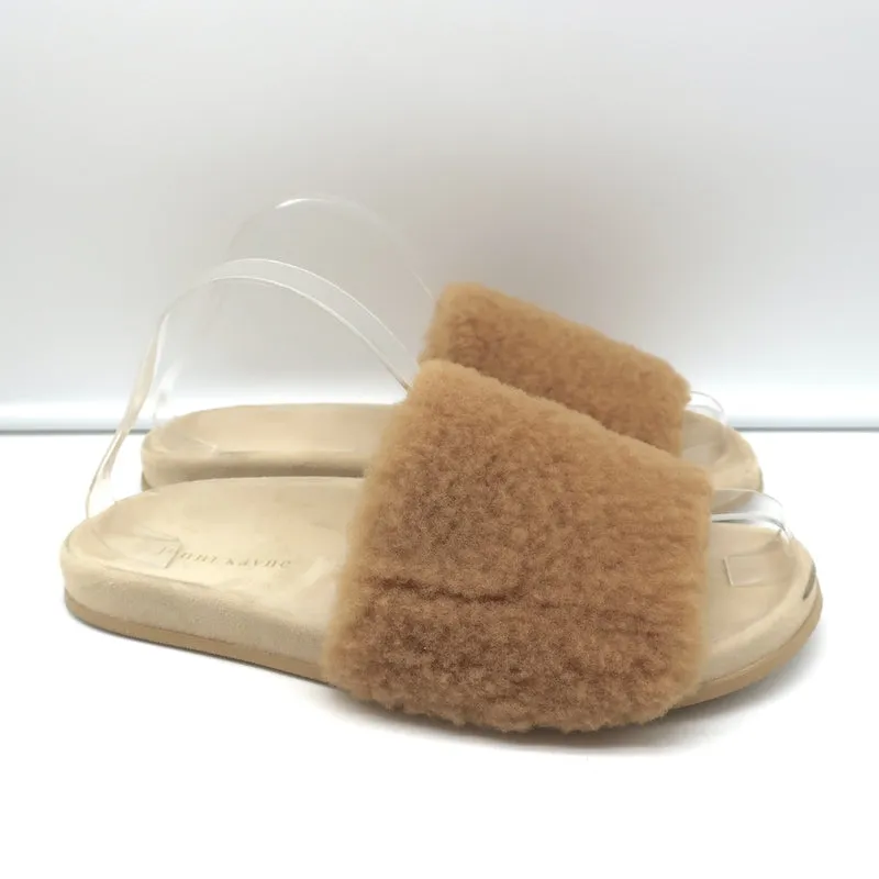 Sandales à glissière en peau retournée Jenni Kayne Naturel Taille 41