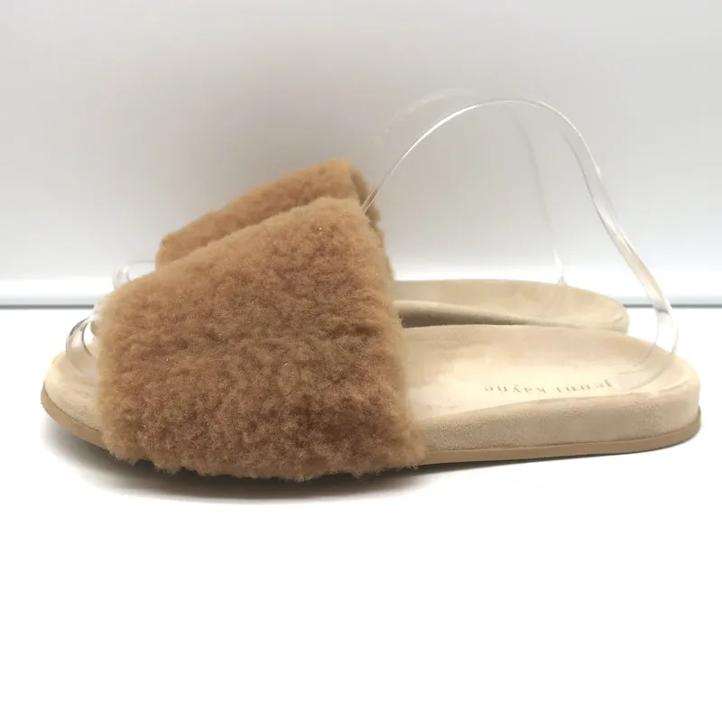 Sandales à glissière en peau retournée Jenni Kayne Naturel Taille 41